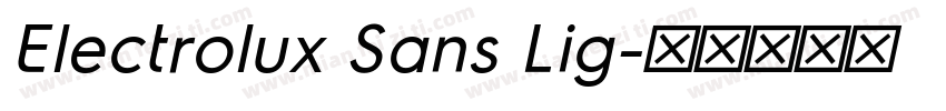 Electrolux Sans Lig字体转换